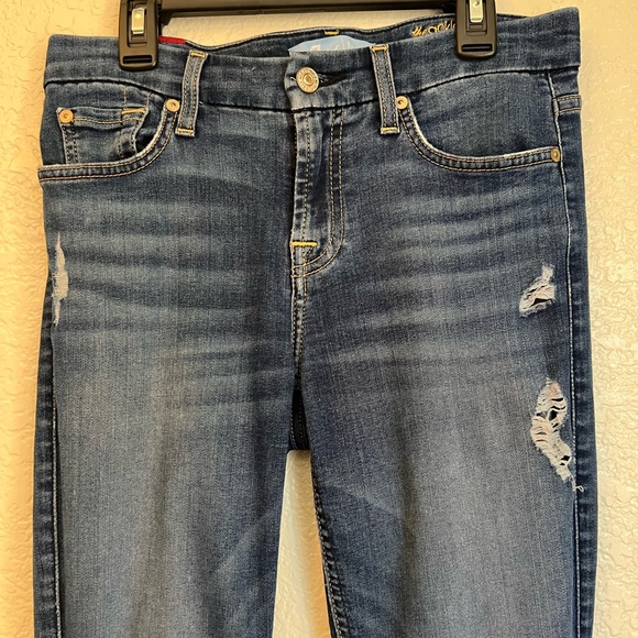 7 For All Mankind (b-air) The Ankle Skinny Jeans Size Women’s 24 - Picture 9 of 11